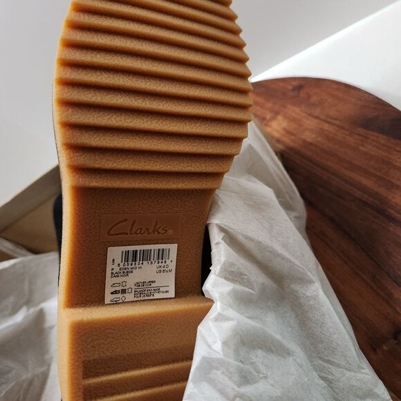 Clarks Eden Mid Black Boots – Women’s 6.5 | New in Box | Heeled Ankle Booties - Picture 7 of 8